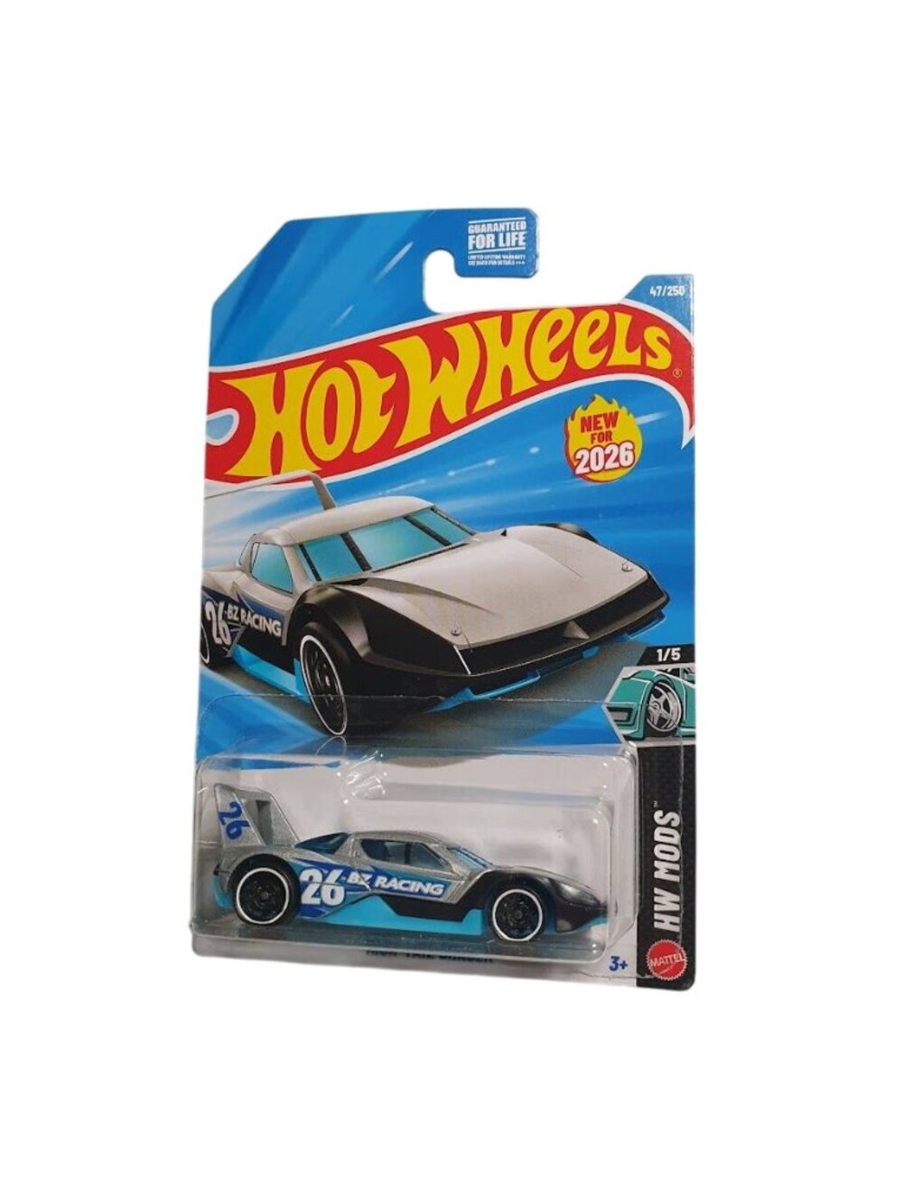 Hot Wheels High Tail Chaser HW Mods Series 47 250 New 2026 Diecast Silver Blue
